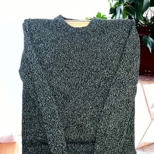 VTG 90s St Johns Bay Sweater Mens XL Heather green and white Retro